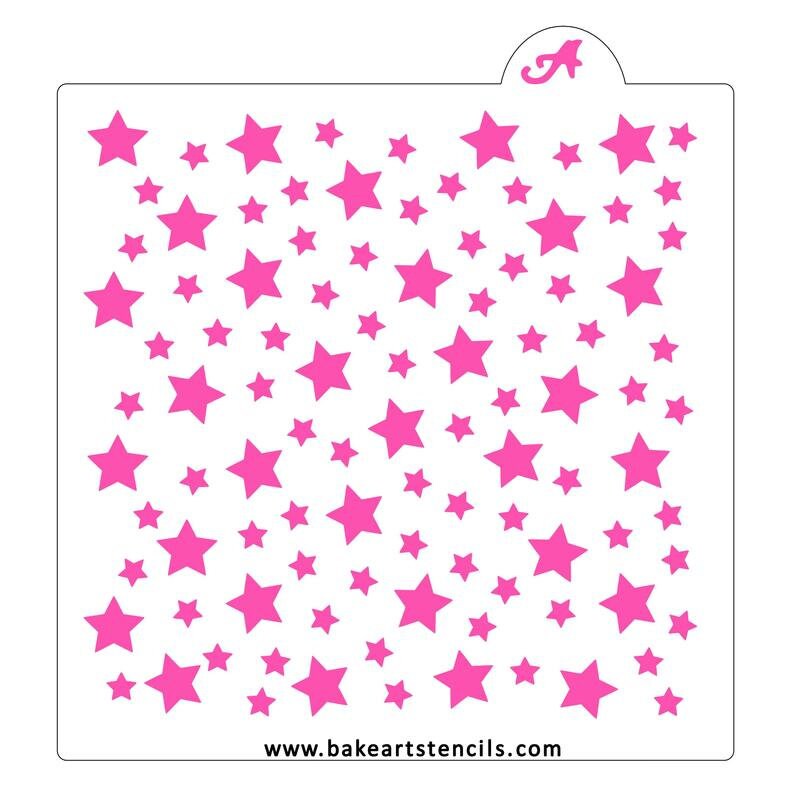 Space Stars Pattern Stencil, Stars Background Stencil, Space Stencil, Stars Stencil, Astronaut Stencil, Baby Shower Stencil