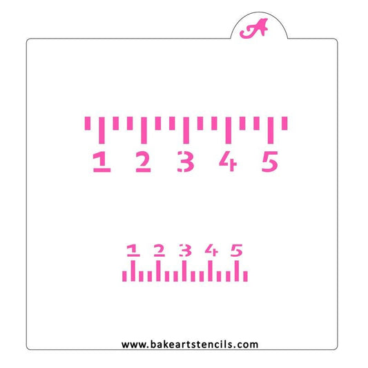Ruler Cookie Stencil Set, Ruler Stencil, Teacher Stencil, Teacher Appreciation Stencil, School Stencil