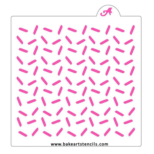 Small Sprinkles Pattern Stencil, Sprinkles Background Stencil, Sprinkles Cookie Stencil