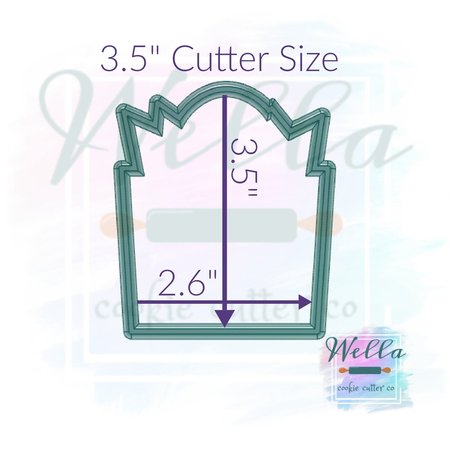Shopping Bag Cookie Cutter, Thank You Gift Bag with Tissue Paper Cookie Cutter, Gift Bag Cutter, Shopping Cookie Cutter