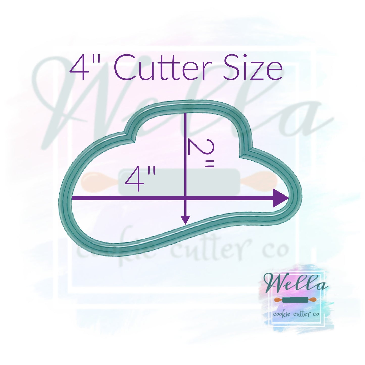 Cowboy Hat Cookie Cutter, Cowgirl Hat Cookie Cutter, Western Cookie Cutter, Hat Cookie Cutter