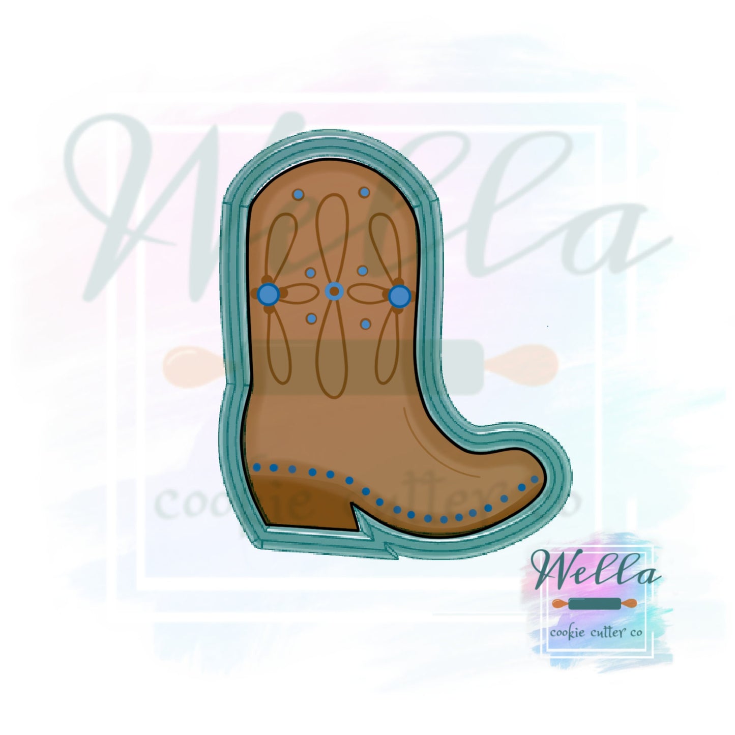 Cowboy Boot Cookie Cutter, Cowgirl Boot Cookie Cutter, Western Cookie Cutter, Boot Cookie Cutter