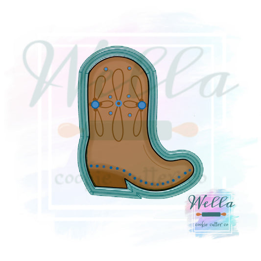 Cowboy Boot Cookie Cutter, Cowgirl Boot Cookie Cutter, Western Cookie Cutter, Boot Cookie Cutter