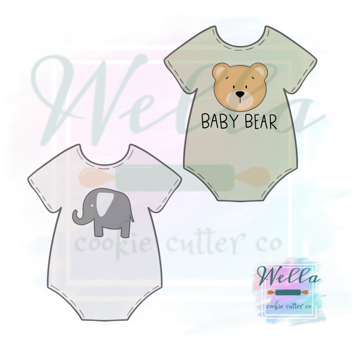 Baby Onesie Cookie Cutter, Baby Outfit Cookie Cutter
