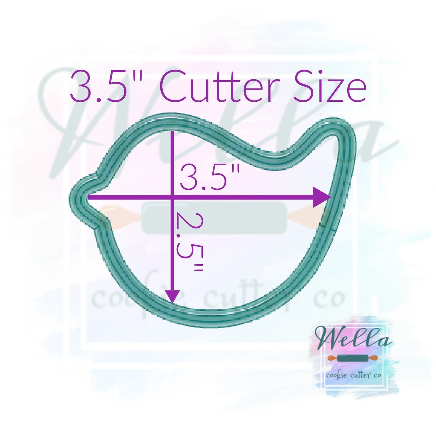 Simple Bird Cookie Cutter