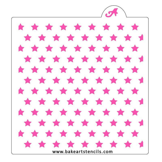 Mini Stars Pattern Stencil, Background Cookie Stencil, Star Cookie Stencil, Space Cookie Stencil, Fourth of July Stencil