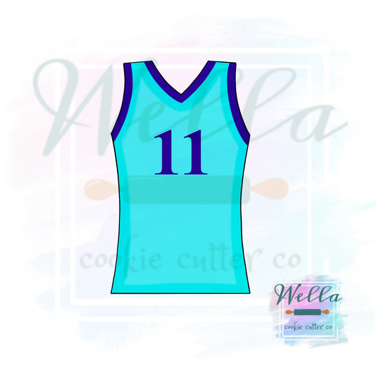 Basketball Jersey Cookie Cutter, Sports Jersey Cookie Cutter