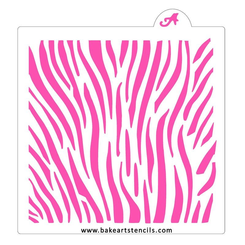 Zebra Print Cookie Stencil, Zebra Pattern Cookie Stencil, Zebra Background Stencil