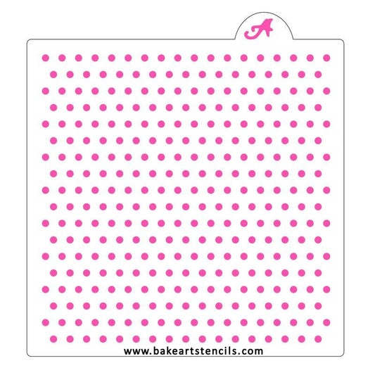 Teeny Dots Pattern Cookie Stencil, Small Polka Dots Cookies Stencil, Mini Dots Background Stencil