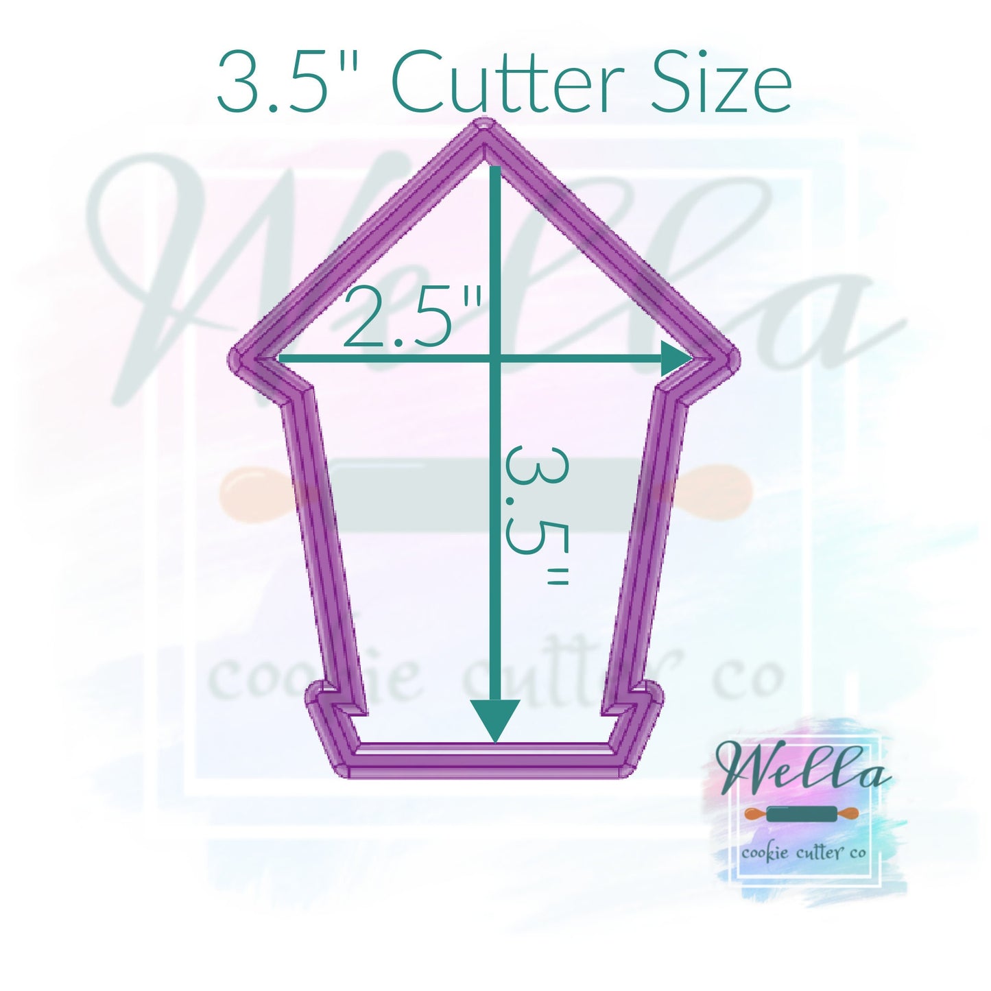 Tall Bird House Cookie Cutter, Birdhouse Cutter, Bird Cookie Cutter