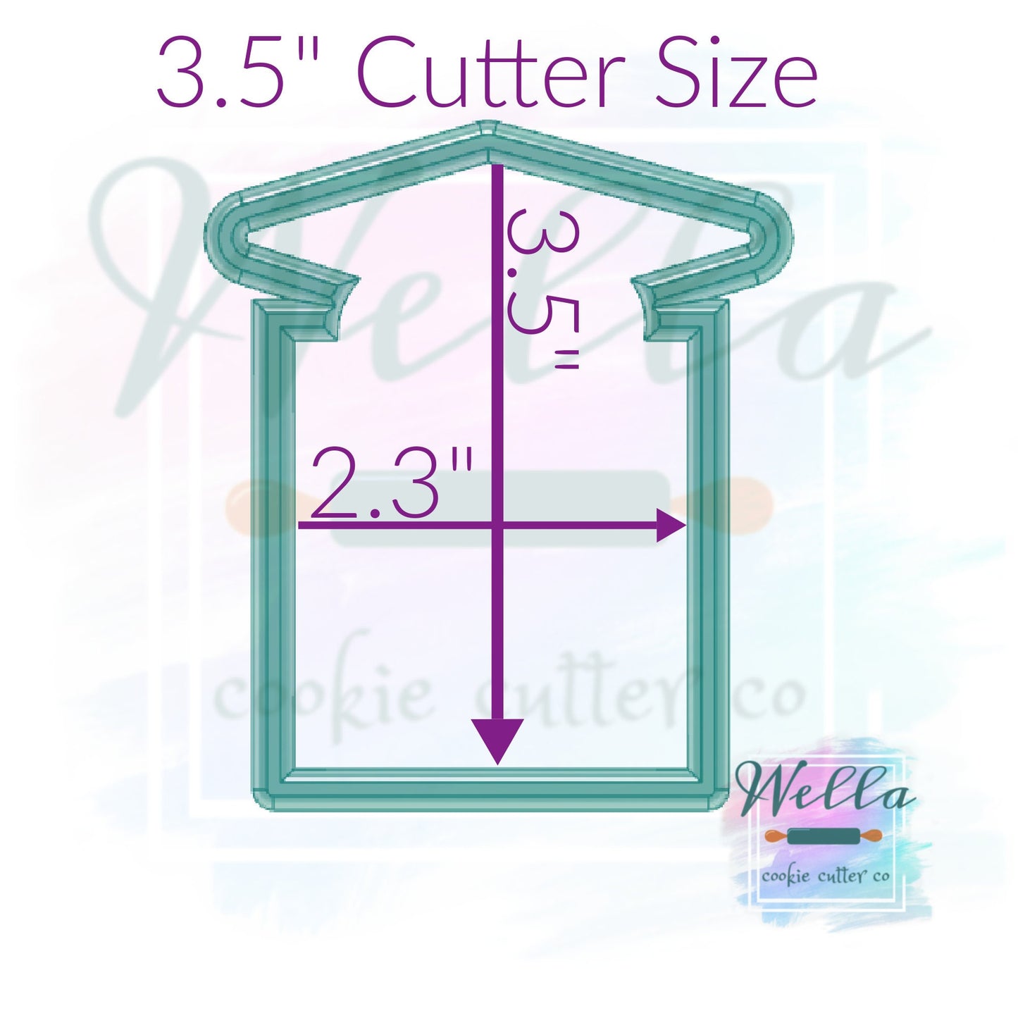 Graduation Cap Plaque Cookie Cutter