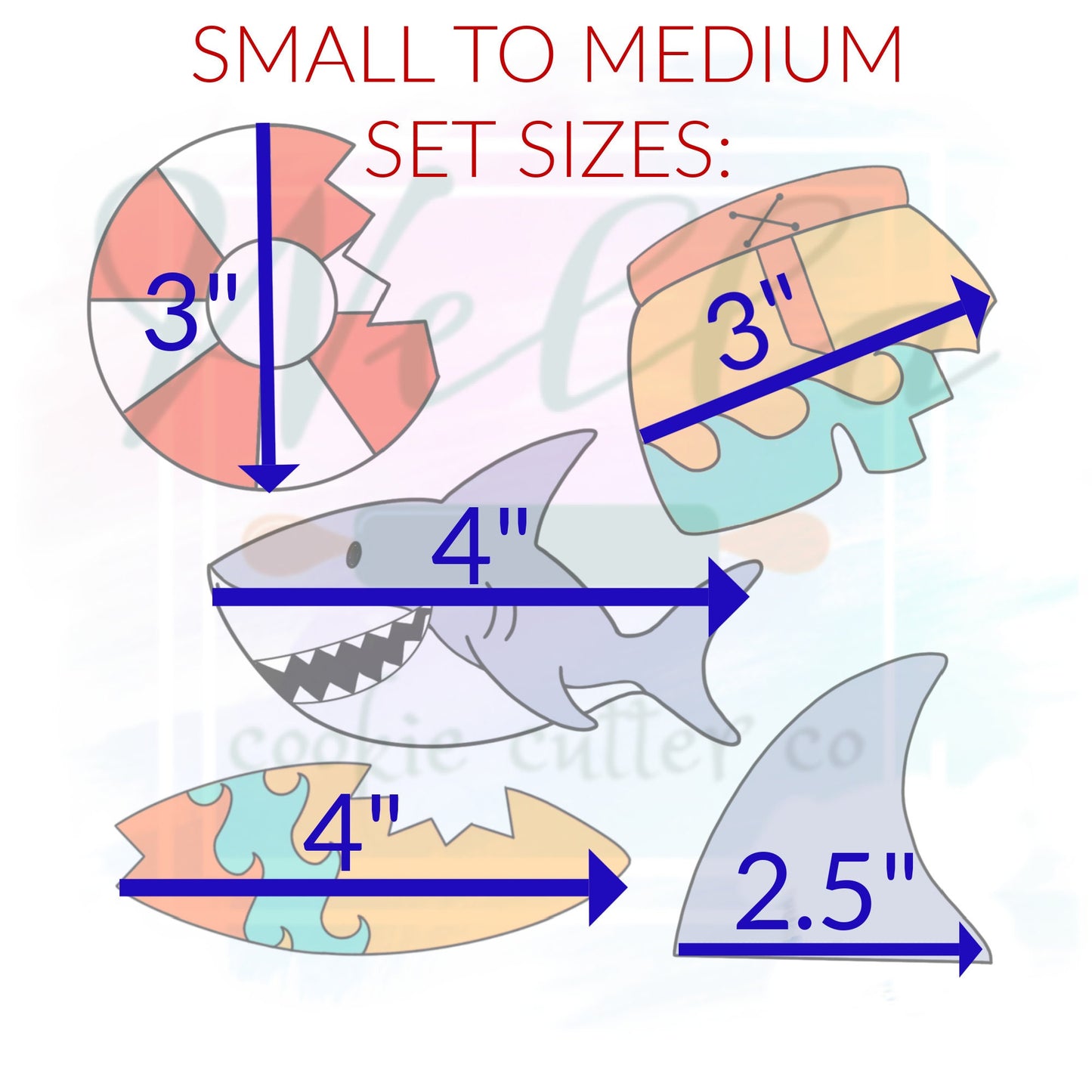 Shark Set Cookie Cutters