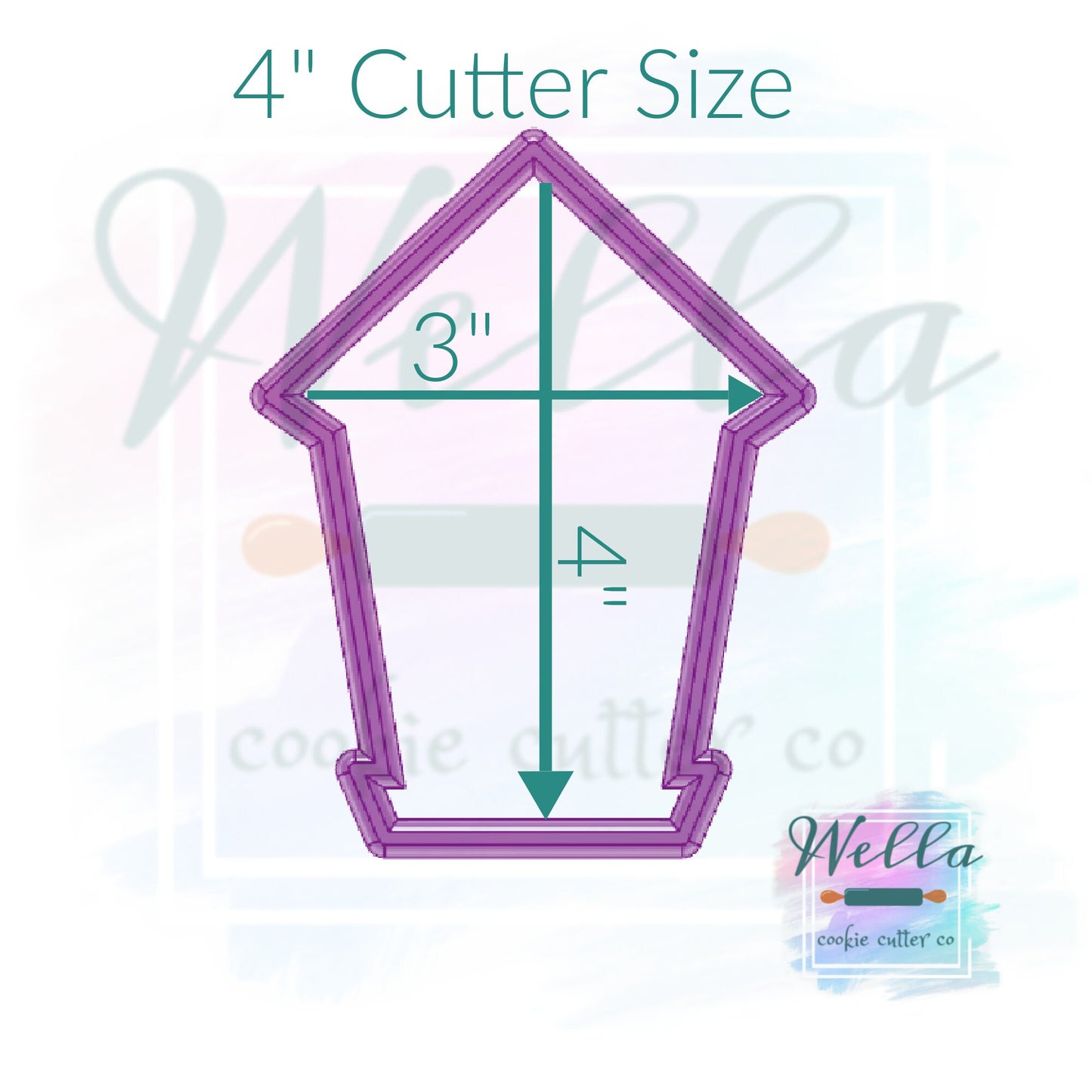Tall Bird House Cookie Cutter, Birdhouse Cutter, Bird Cookie Cutter