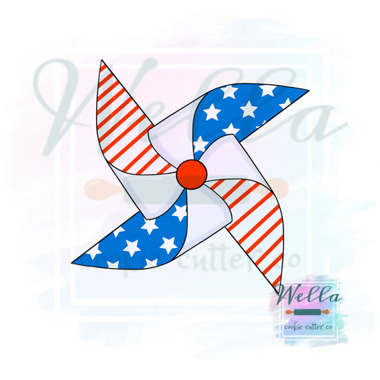 Pinwheel Cookie Cutter, Fourth of July Cookie Cutter, Pinwheel Cutter