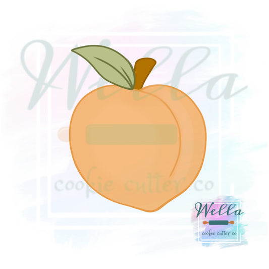Peach #1 Cookie Cutter, Peach Cookie, Fruit Cookie Cutter, Sweet Peach Cutter