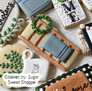 Blanket Ladder with Wreath Cookie Cutter