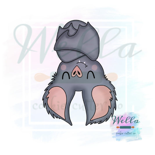 Hanging Bat Halloween Cookie Cutter, Bat Cookie Cutter, Hanging Bat Cutter, Halloween Cutter