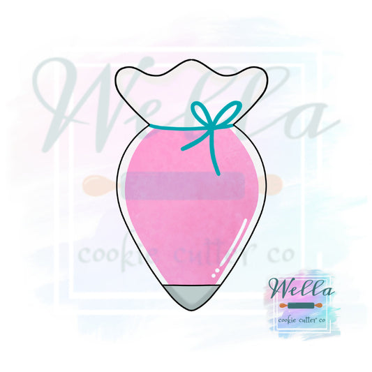 Piping Bag Cookie Cutter, Icing Bag Cookie Cutter, Baking Cookie Cutter