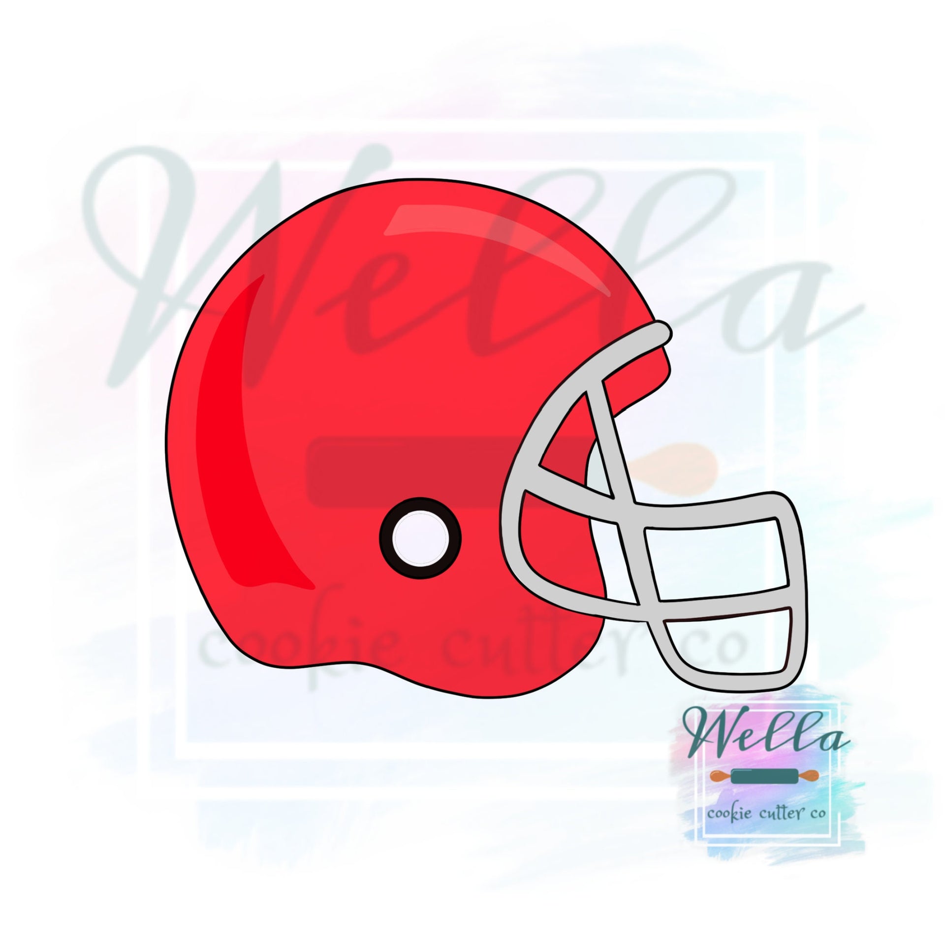 Football Helmet Cookie Cutter, Sports Cookie Cutter, Football Cookie C – Wella Cookie Cutter Co