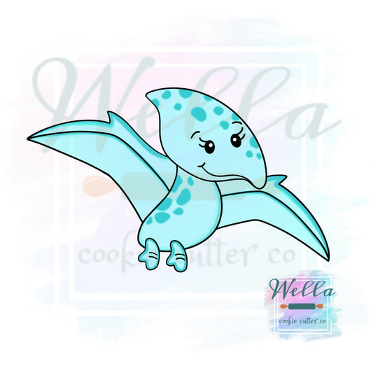 Dinosaur Pterodactyl Cookie Cutter, Flying Dinosaur Cookie Cutter, Pterodactyl Cookie Cutter