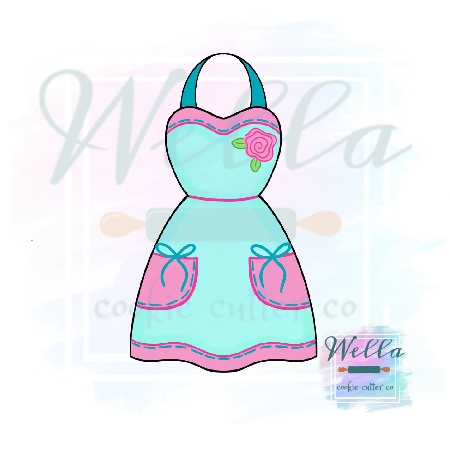 Baking Apron Cookie Cutter, Baking Cookie Cutter, Baking Apron Cookie Cutter