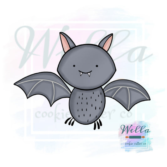Cute Bat Halloween Cookie Cutter, Bat Cookie Cutter, Flying Bat Cookie Cutter, Halloween Cookie Cutter