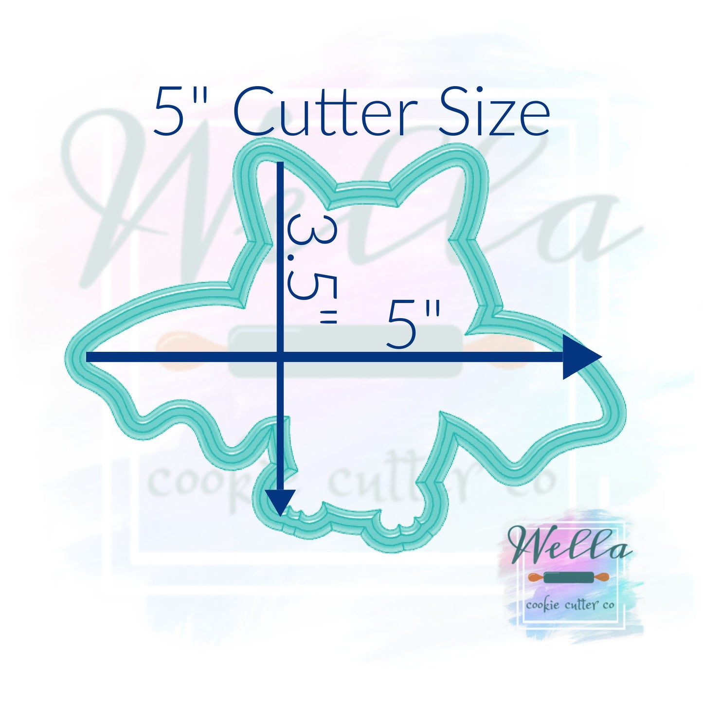 Cute Bat Halloween Cookie Cutter, Bat Cookie Cutter, Flying Bat Cookie Cutter, Halloween Cookie Cutter
