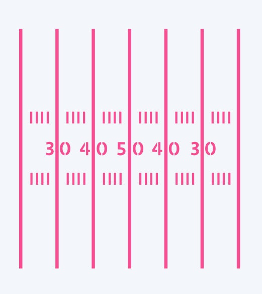 Football Field Lines Stencil, Cookie Decorating Stencil, Football FIeld Background Stencil, Football Stencil