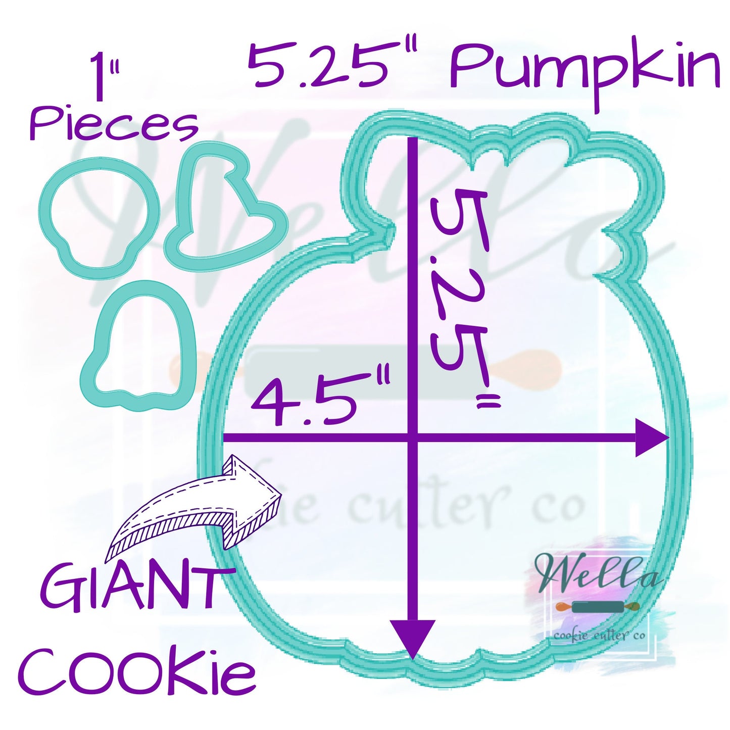Pumpkin Tic Tac Toe Board Cookie Cutter with Optional Stencil, Pumpkin Tic Tac Toe Board with Ghost, Witch Hat and Skull Pieces