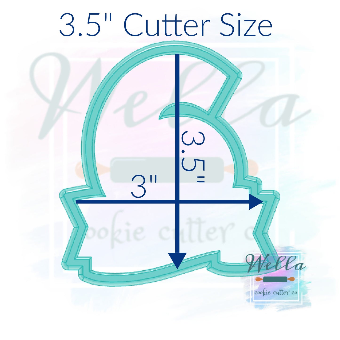 Number Six with Banner Cookie Cutter, Number 6 Cookie Cutter, Number 6 with Banner Cookie Cutter, #6 Cookie Cutter