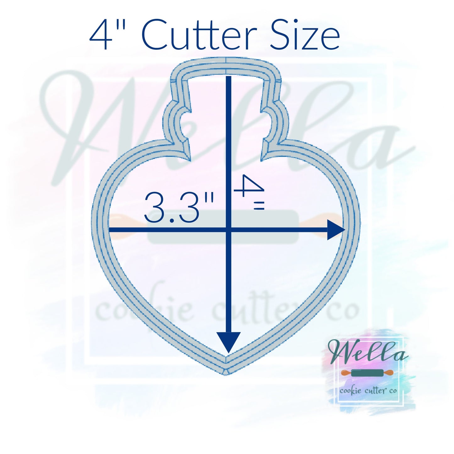 Heart Potion Bottle Cookie Cutter, Halloween Cookie Cutter, Potion Cookie Cutter