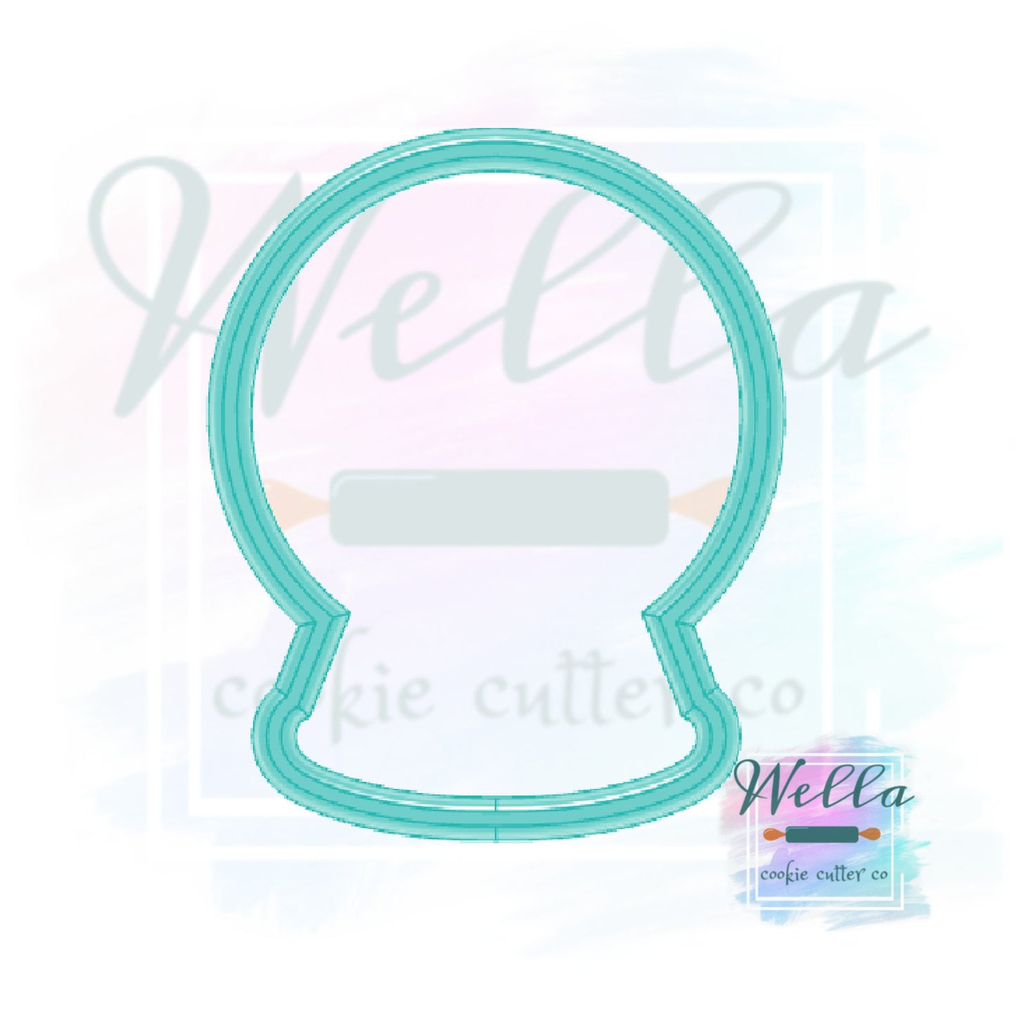 Snow Globe Cookie Cutter, Snowglobe Cookie Cutter, Winter Snow Globe Cutter, Christmas Cookie Cutter