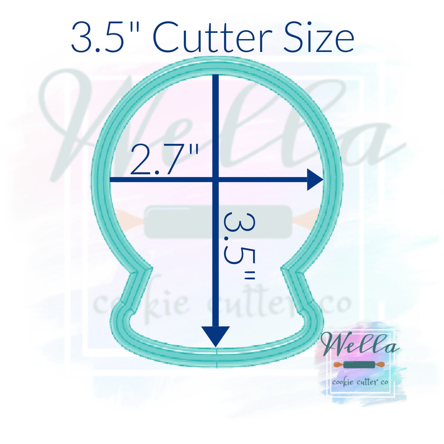 Snow Globe Cookie Cutter, Snowglobe Cookie Cutter, Winter Snow Globe Cutter, Christmas Cookie Cutter