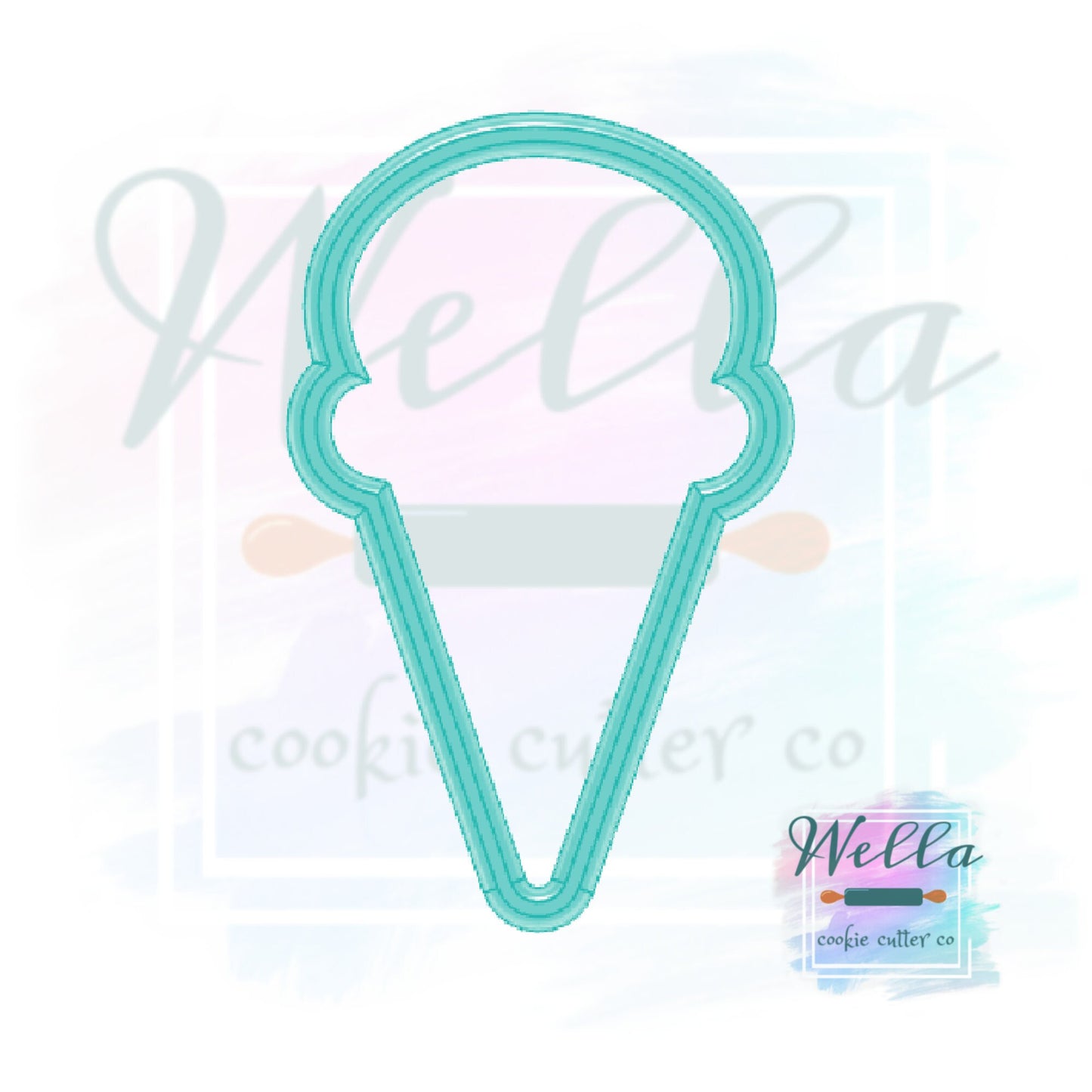 Ice Cream Waffle Cone Cookie Cutter