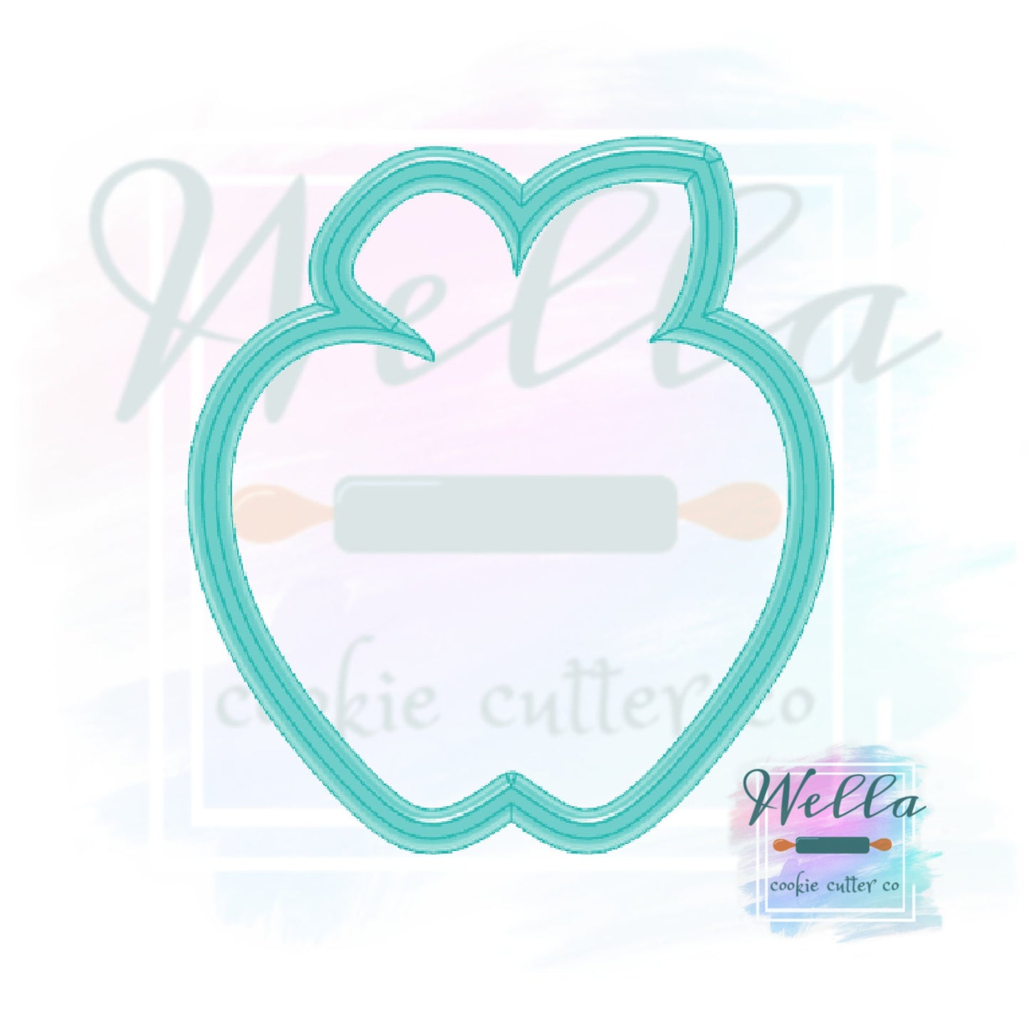 Apple Cookie Cutter, Teacher Cookie Cutter, Back to School Cutter