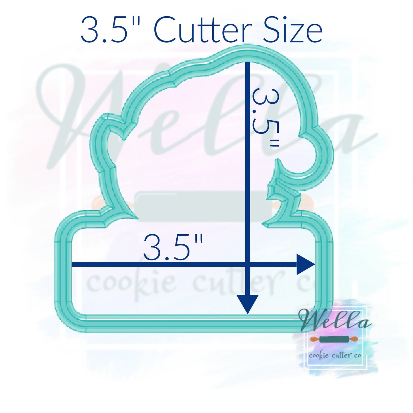 Elf Name Plaque Cookie Cutter with Optional Stencil Guide, Elf Cookie Cutter, I'm Back Cookie Cutter, Christmas Elf Cutter