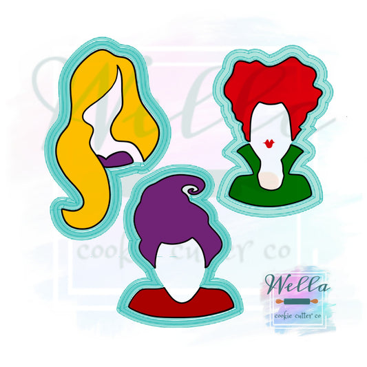 Hocus Pocus Cookie Cutters-Set of 3, Halloween Cookie Cutters