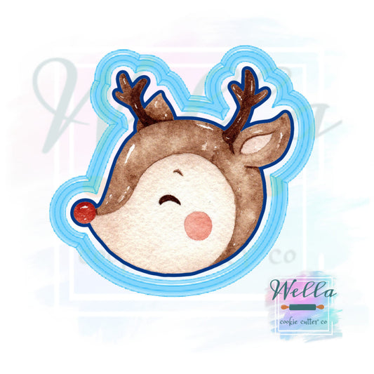 Reindeer Head Cookie Cutters, Christmas Cookie Cutters, Rudolph Cookie Cutter, Deer Cookie Cutter