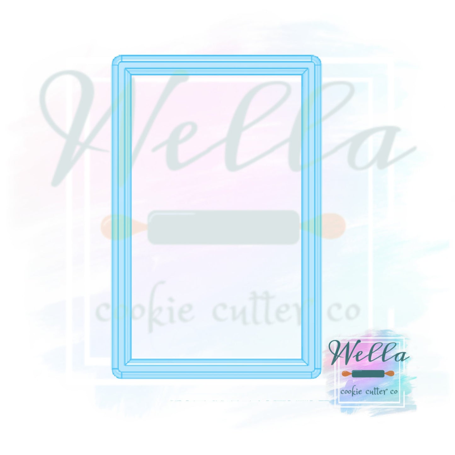 Home Front Door Rectangle Cookie Cutter, Home Cookie Cutter, Door Cookie Cutter, Rectangle Cookie Cutter