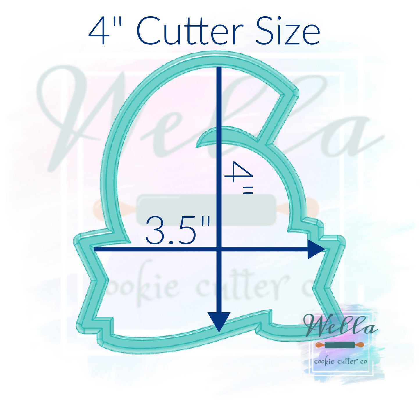 Number Six with Banner Cookie Cutter, Number 6 Cookie Cutter, Number 6 with Banner Cookie Cutter, #6 Cookie Cutter