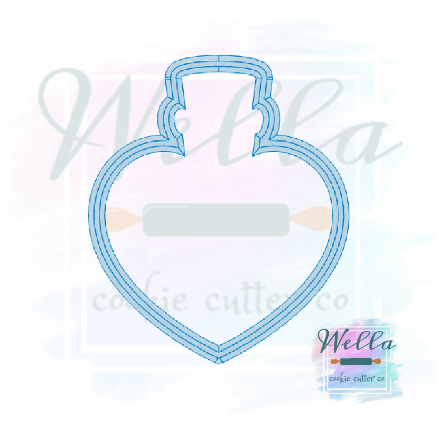 Heart Potion Bottle Cookie Cutter, Halloween Cookie Cutter, Potion Cookie Cutter