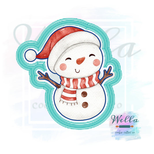 Snowman Cookie Cutter, Christmas Cookie Cutter, Winter Cookie Cutter