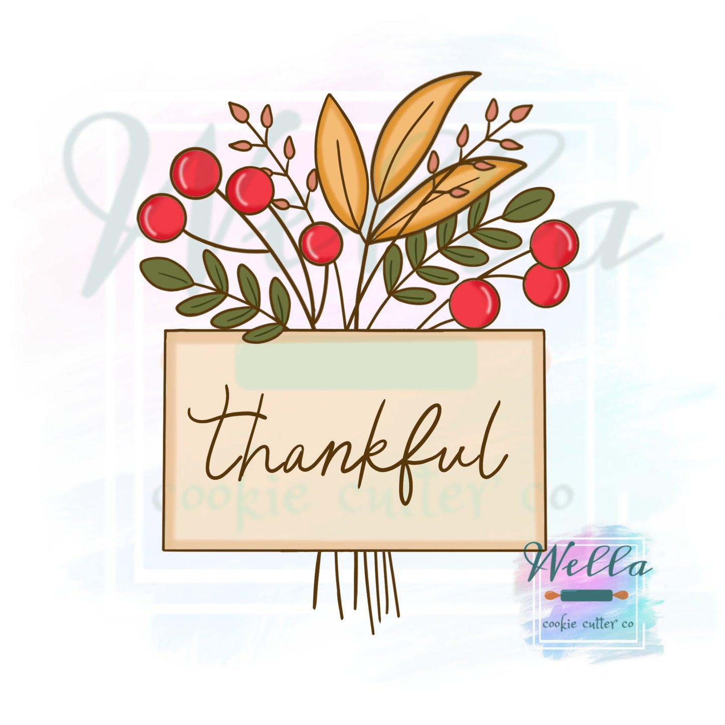 Fall Name Plaque Cookie Cutter, Fall Plaque Cookie Cutter, Name Plaque Cutter, Text Plaque Cookie Cutter, Thanksgiving Cookie Cutter