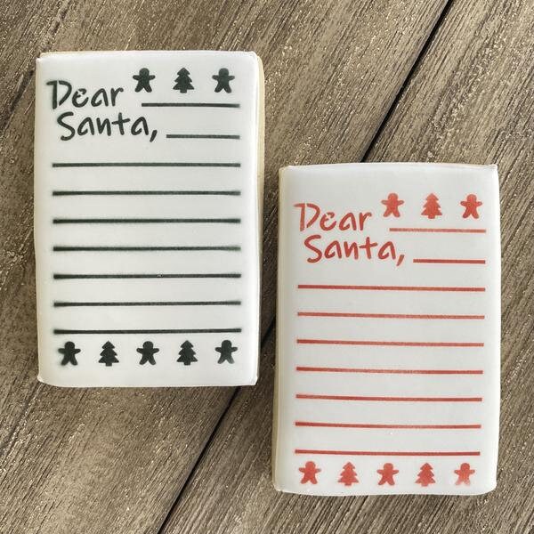Letter to Santa Cookie Stencil with Optional Cutters, Dear Santa Stencil, Letter to Santa Stencil, Christmas Stencil, Holiday Stencil