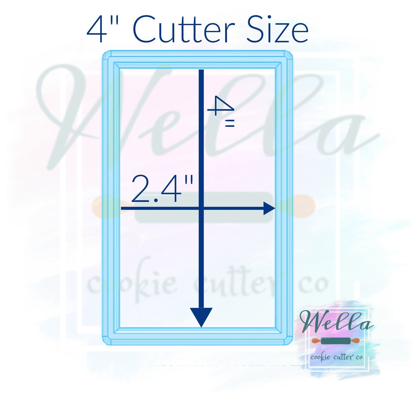 Home Front Door Rectangle Cookie Cutter, Home Cookie Cutter, Door Cookie Cutter, Rectangle Cookie Cutter