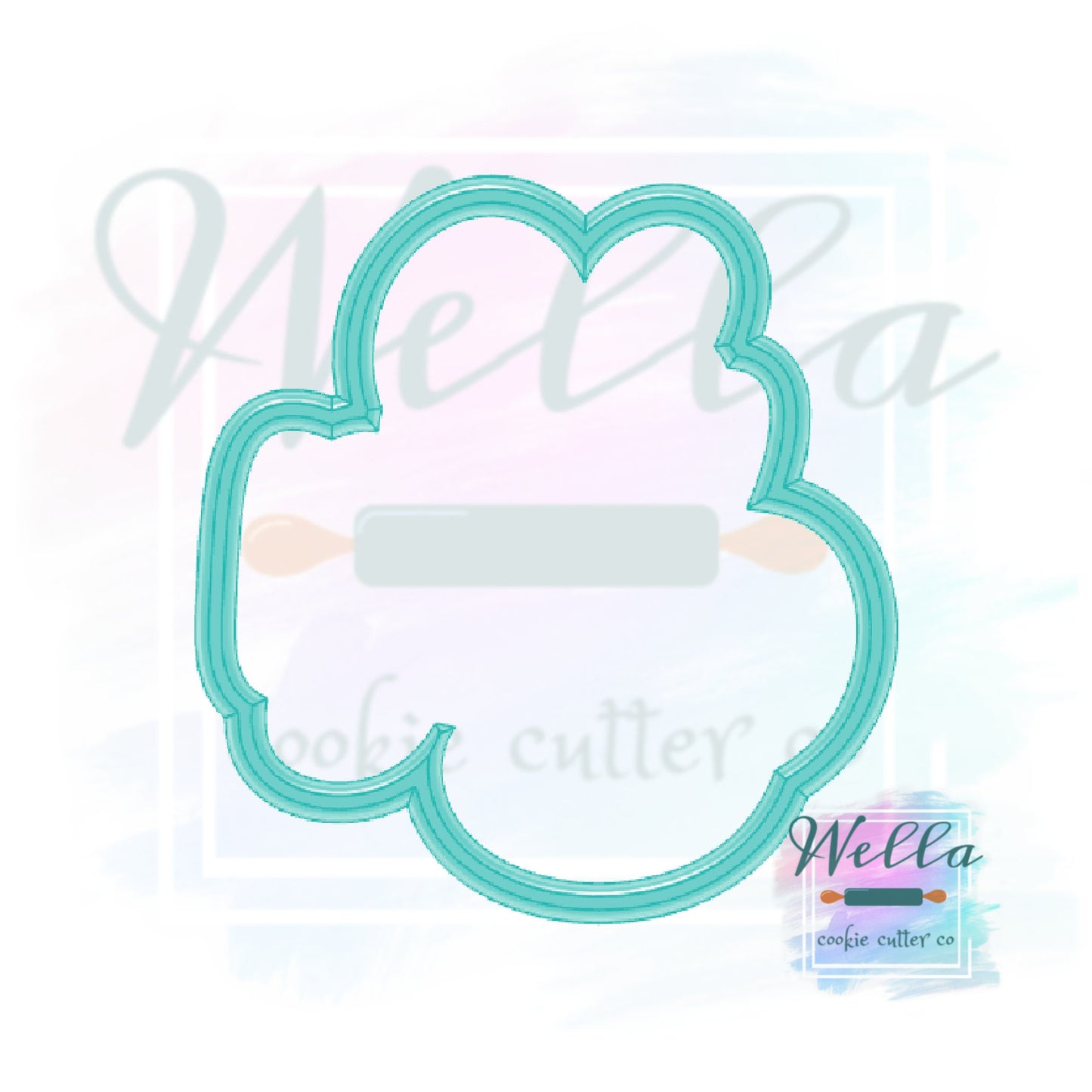 Oh Baby Cookie Cutter with Optional Stencil
