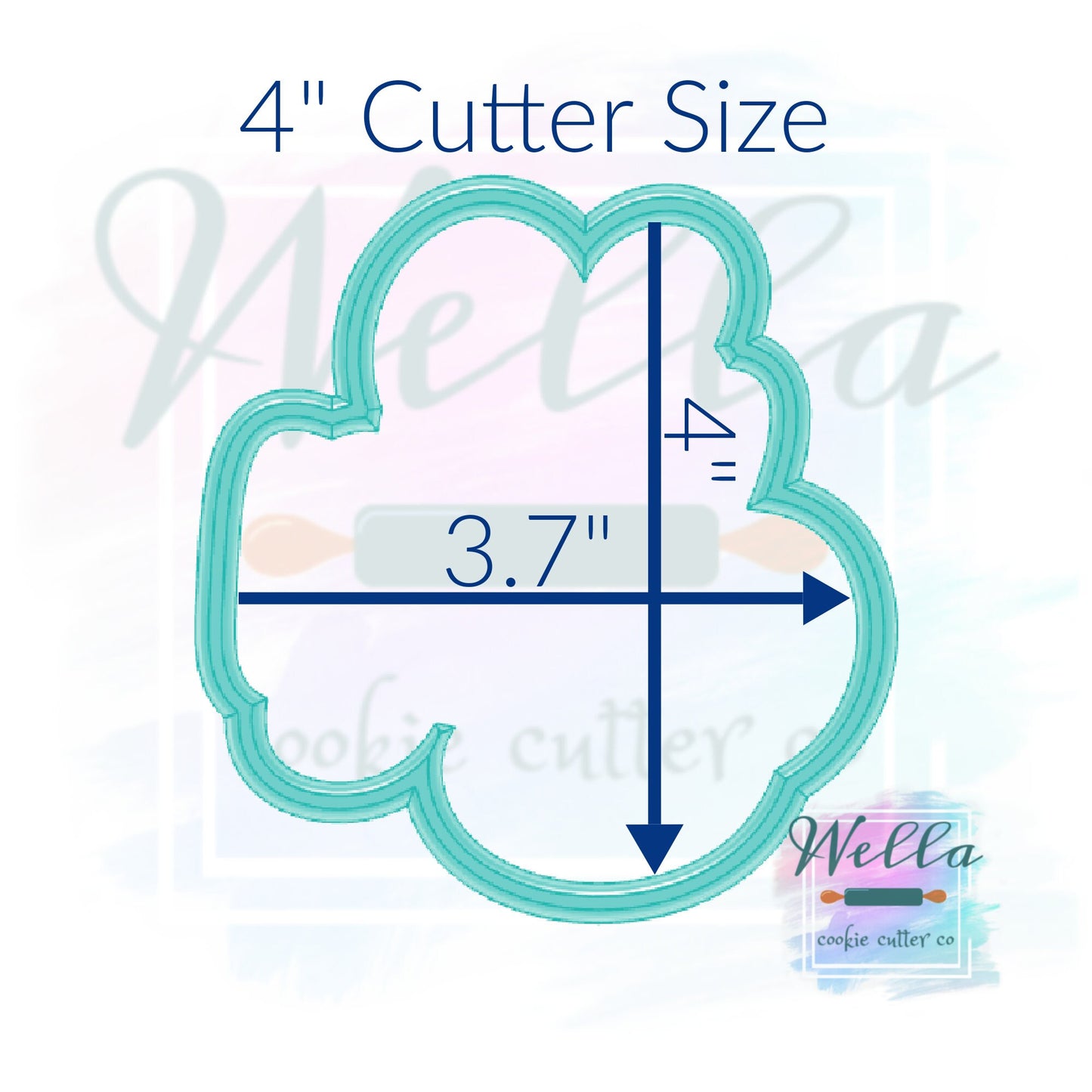 Oh Baby Cookie Cutter with Optional Stencil