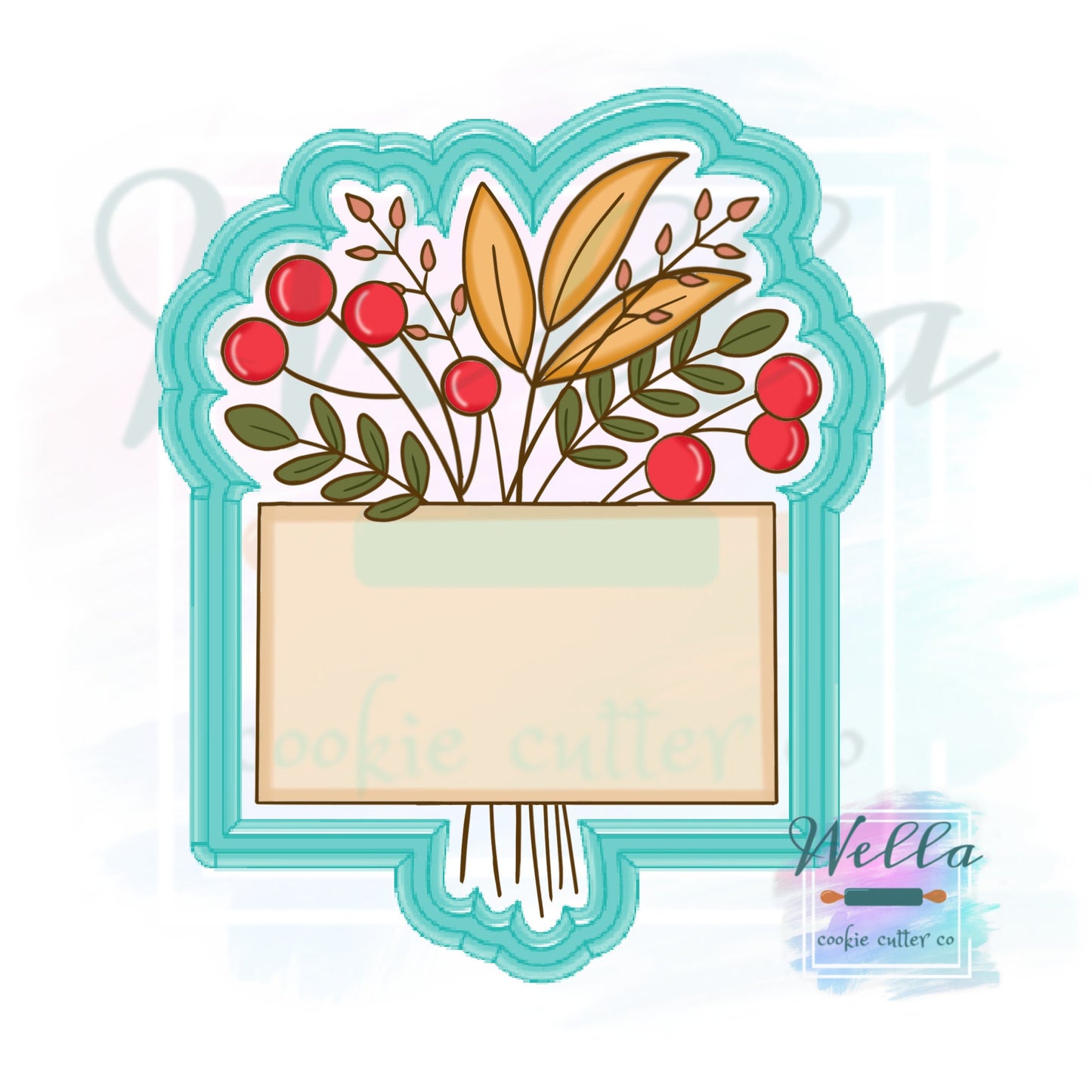 Fall Name Plaque Cookie Cutter, Fall Plaque Cookie Cutter, Name Plaque Cutter, Text Plaque Cookie Cutter, Thanksgiving Cookie Cutter