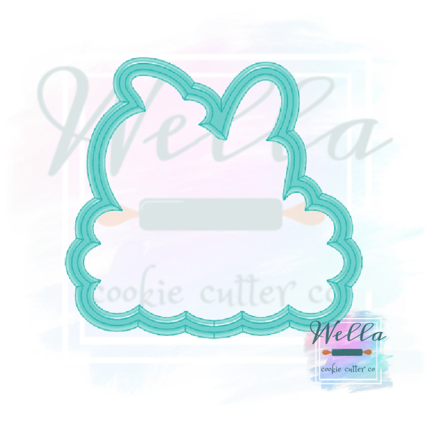 Peach Oh Baby Cookie Cutter with Optional Stencil