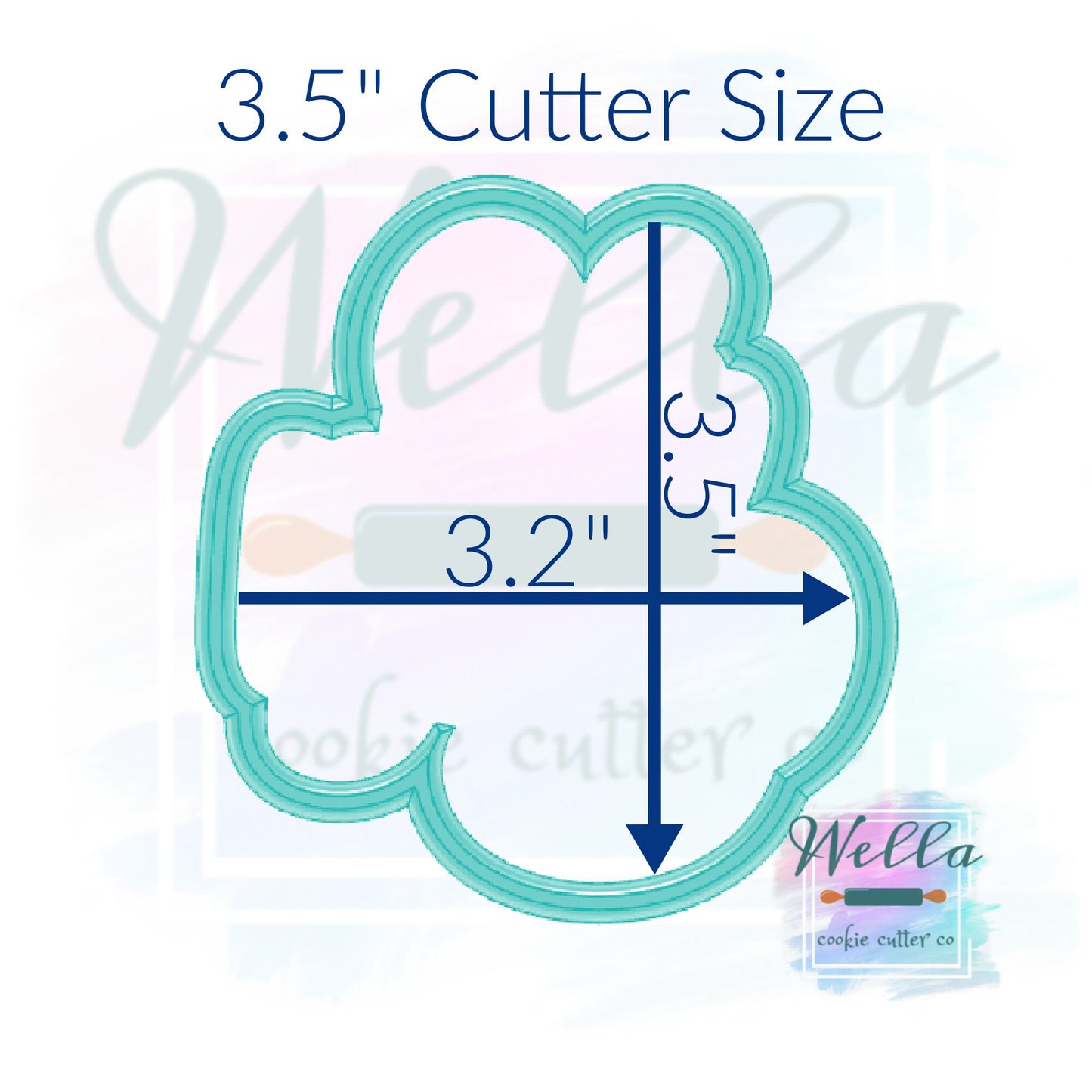Oh Baby Cookie Cutter with Optional Stencil